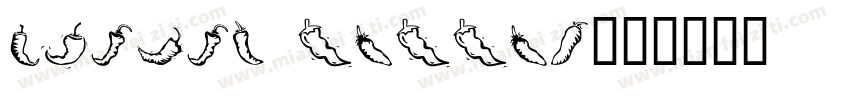 chilis pepper字体转换